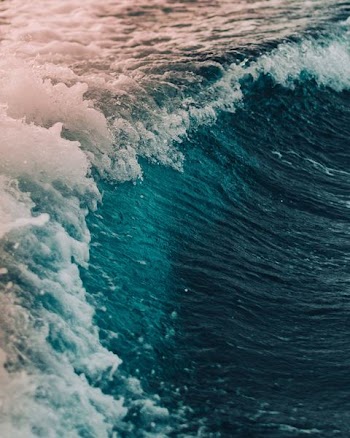 close-up photography of wave during day