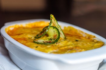 Close-up View Of A Baked Food
