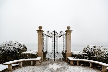 Closed Black Metal Gate