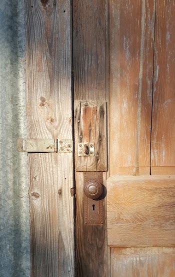 Closed Brown Wooden Door