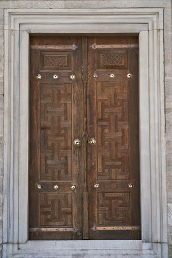 Closed Brown Wooden Door