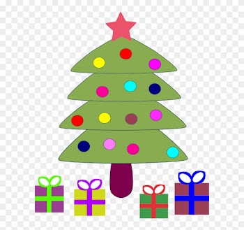 Closed Christmas Day - Cartoon Christmas Tree With Presents