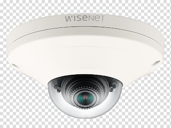 Closed-circuit television Hanwha Techwin Video Cameras 1080p, Camera transparent background PNG clipart