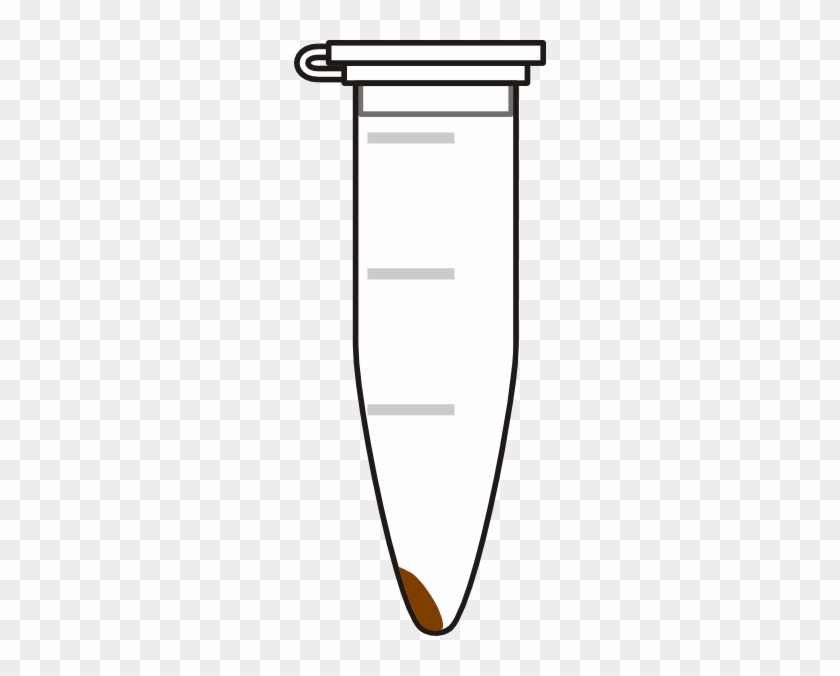 Closed Eppendorf Tube With Pellet Clip Art At Clker - Eppendorf Tube And Pellet
