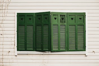 Closed Green Windows