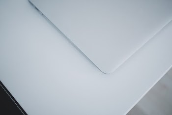 Closed Laptop on Table