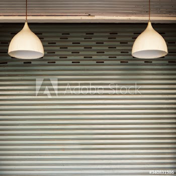 Closed shop during coronavirus pandemic