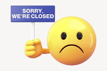 Closed sign mockup, 3D emoji | Free PSD Mockup - rawpixel