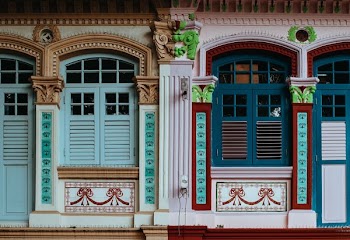 closed windows of house