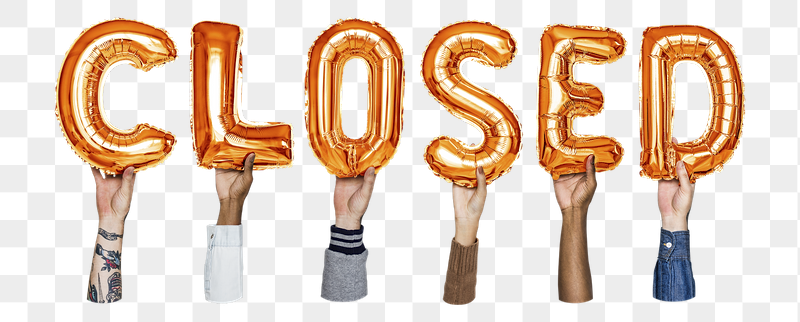 Closed word png, hands holding | Free PNG - rawpixel