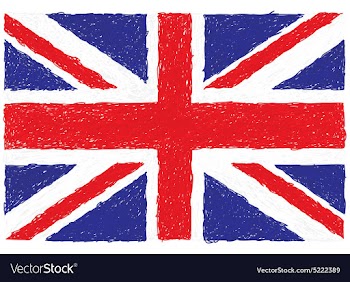 Closeup of a united kingdom flag vector image