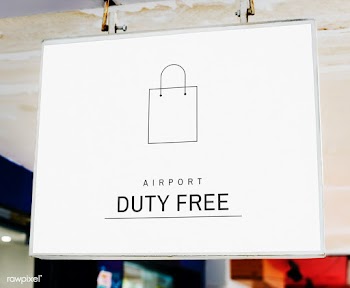 Closeup of a white hanging signboard mockup | Free stock psd mockup - 534740