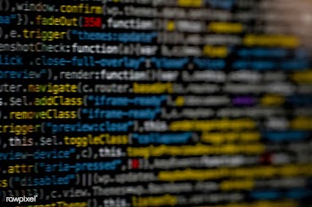 Closeup of binary coding on a screen | Free public domain photo - 463152