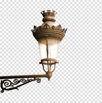 Closeup of gray post lamp, Street light Lamp, Street lights transparent background PNG clipart