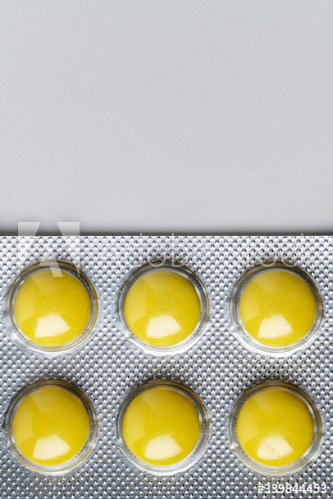 Closeup of pills for viral disease
