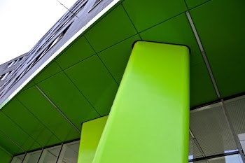 Closeup Photo of Green Bench