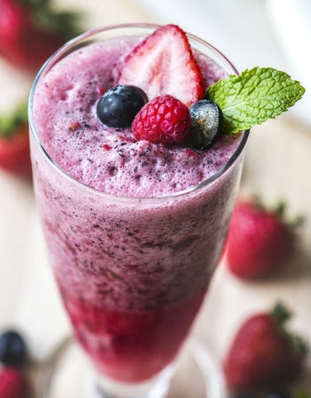 Closeup Photo of Strawberry Shake