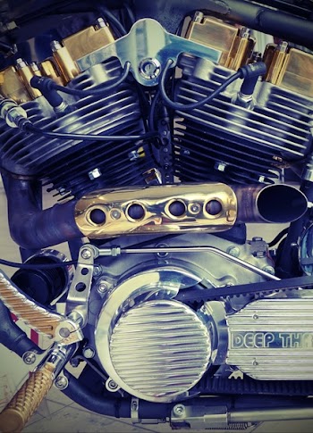 Closeup Photography of Motorcycle Engine