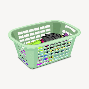 Clothes basket clipart illustration psd. | Free PSD - rawpixel