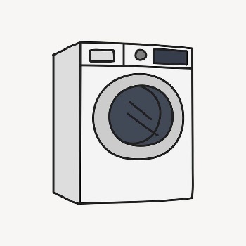 Clothes dryer clipart, laundry illustration | Free PSD Illustration - rawpixel