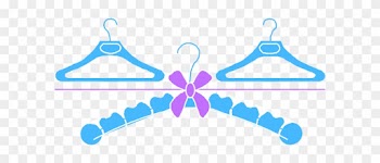 Clothes Hangers Clip Art At Clker - Baby Hanger Clipart