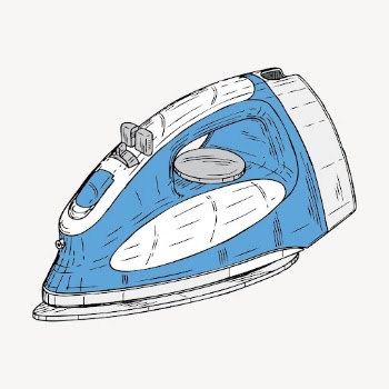 Clothes iron color drawing illustration. | Free Photo - rawpixel