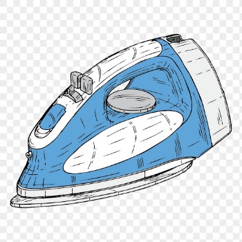 Clothes iron png color drawing, | Free PNG - rawpixel