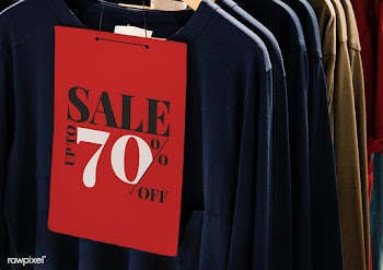 Clothes sale label | Free stock psd mockup - 555873