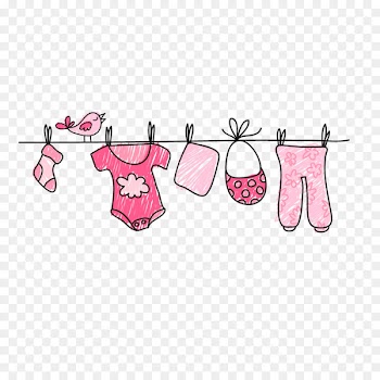 Clothing - Artwork painted pink baby clothes 