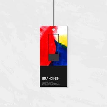 Clothing tag with artistic design | Free stock vector - 566767