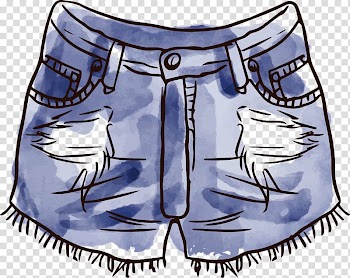 Clothing Watercolor painting Boho-chic, Jeans Nordic jewelry transparent background PNG clipart