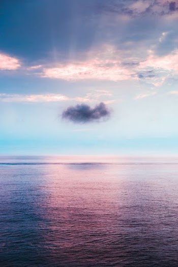 cloud above ocean