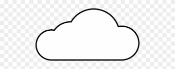 Cloud Accounting Icon - White Cloud Clipart