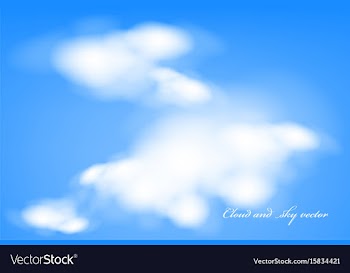 Cloud and sky vector image