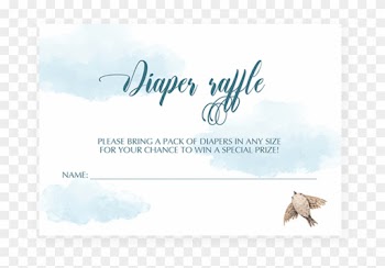 Cloud Baby Shower Printable Diaper Raffle Card By Littlesizzle - Sketch Pad