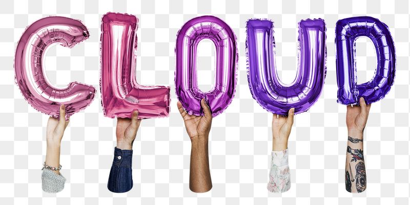 Cloud balloon png word sticker, | Free PNG - rawpixel