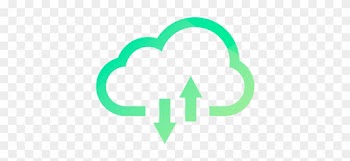 Cloud Based Communication, Providing All Services - Cloud Green Icon