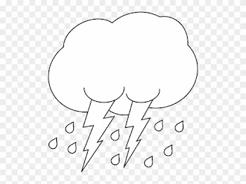 Cloud Black And White Cloud Clip Art Images - Black And White Pictures Of Lightning