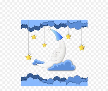 Cloud Blue Sky Text Clip art - Vector night 