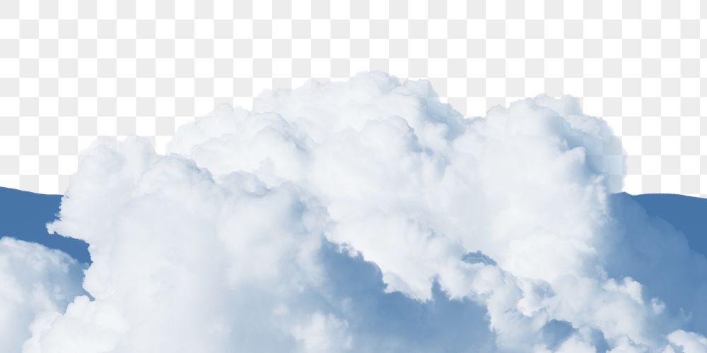 Cloud border png, nature collage | Free PNG - rawpixel