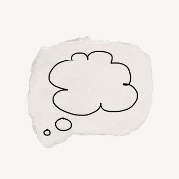Cloud bubble clipart, torn paper | Free PSD - rawpixel