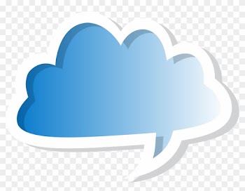 Cloud Bubble Speech Blue Png Clip Art Imageu200b Gallery - Bubble Speech Cloud Png