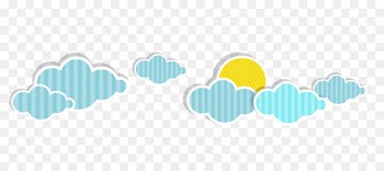 Cloud Cartoon - The cartoon hides the moon behind the clouds 