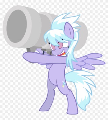 Cloud Chaser With Cannon By Deathnyan Cloud Chaser - Applejack And Rainbow Dash