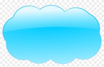 Cloud Clip Art Blue Color - Sky Blue Cloud Clipart