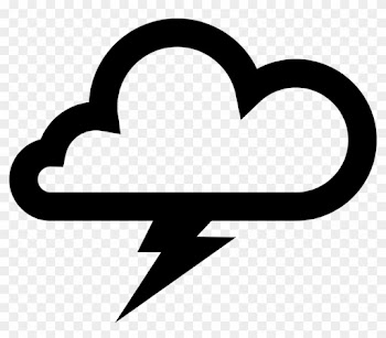 Cloud Clip Art - Thunder Cloud Vector