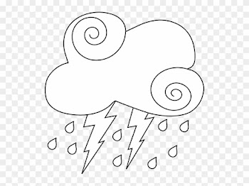 Cloud - Clipart - Black - And - White - Black And White Clipart Thunderstorm