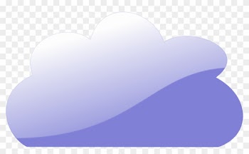 Cloud Clipart Blue - イラスト フリー クラウド