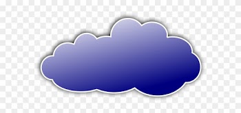Cloud Clipart Colorful Cloud - Blue