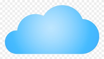 Cloud Clipart Light Blue - Heart